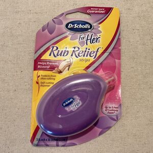 Dr Scholls Feet Rub Relief Strips Prevents Blisters 3/4”x2.5' Foam Discontinued